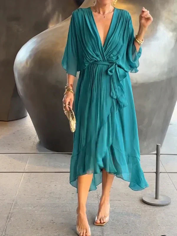 Whitney | Women's Summer V-Neck Maxi Dress