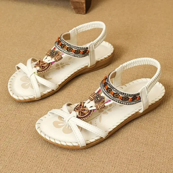 Gaelle | Women's Boho Flat Toe Loop Sandals