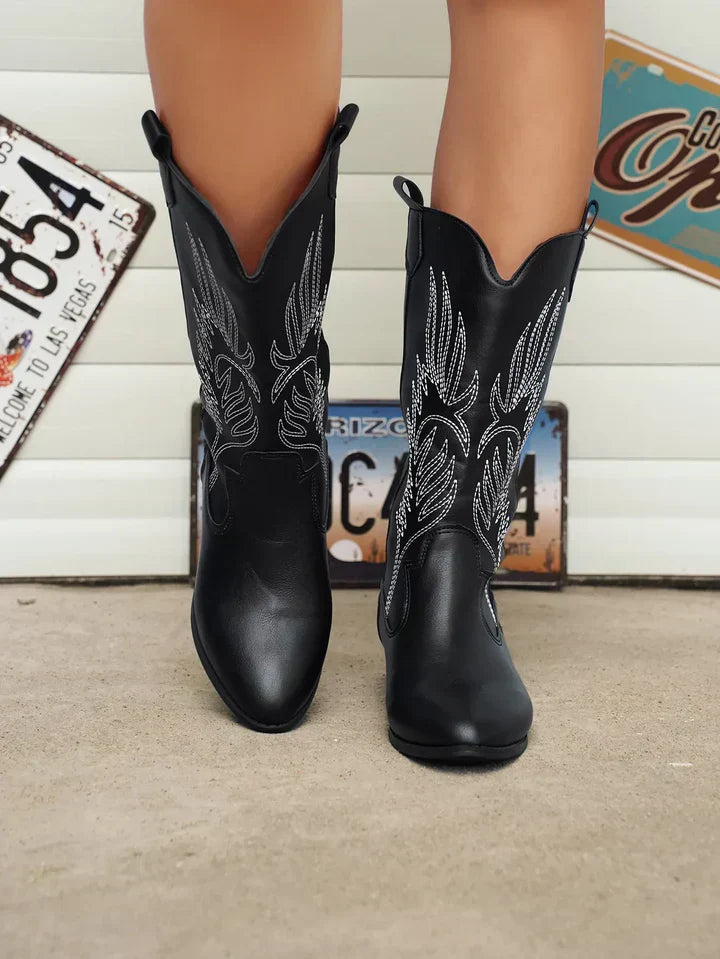 Alina | Women’s Mid Calf Western Cowboy Boots