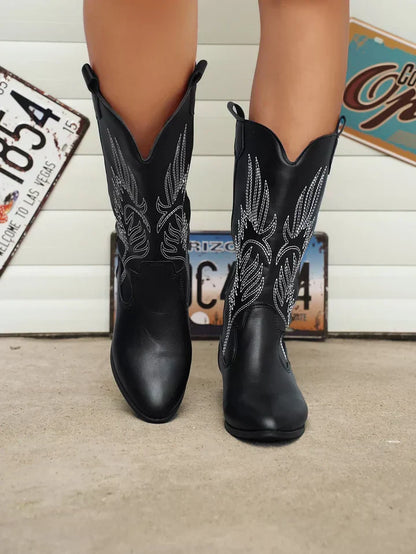Alina | Women’s Mid Calf Western Cowboy Boots