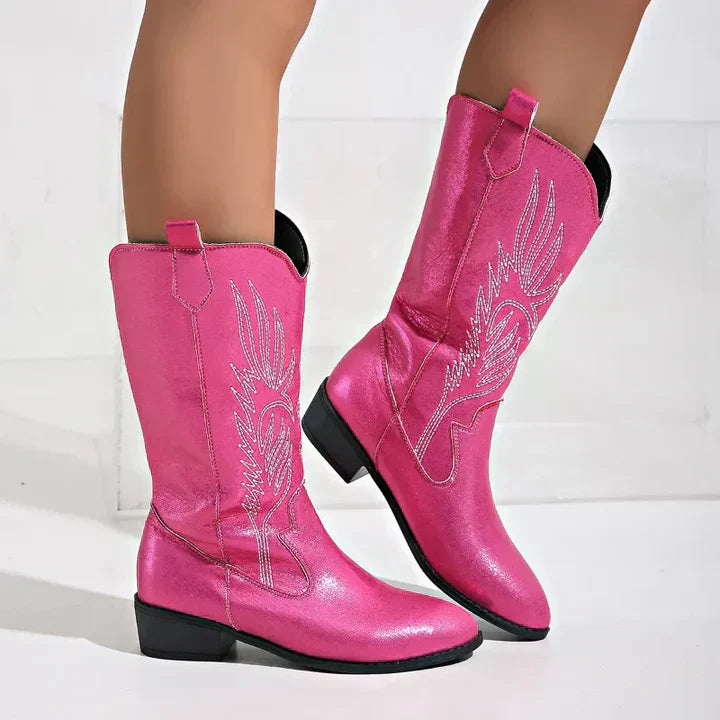 Alina | Women’s Mid Calf Western Cowboy Boots