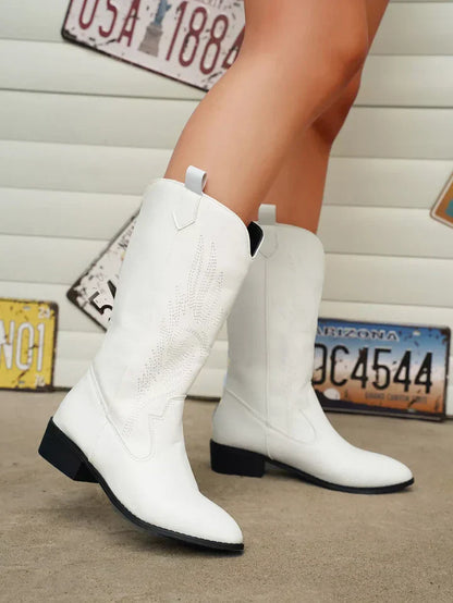 Alina | Women’s Mid Calf Western Cowboy Boots