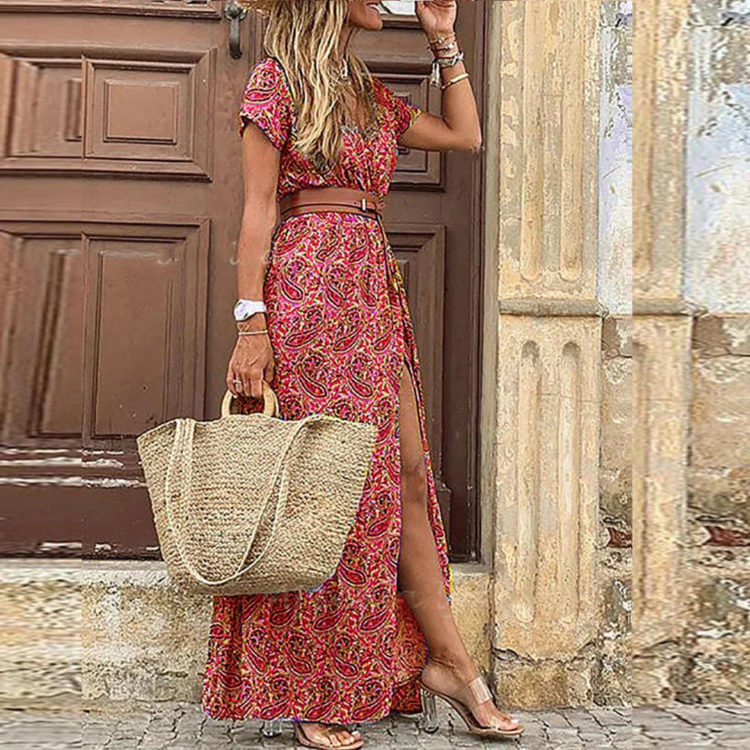 Monica | Women’s Casual Summer Fitted Maxi Dress