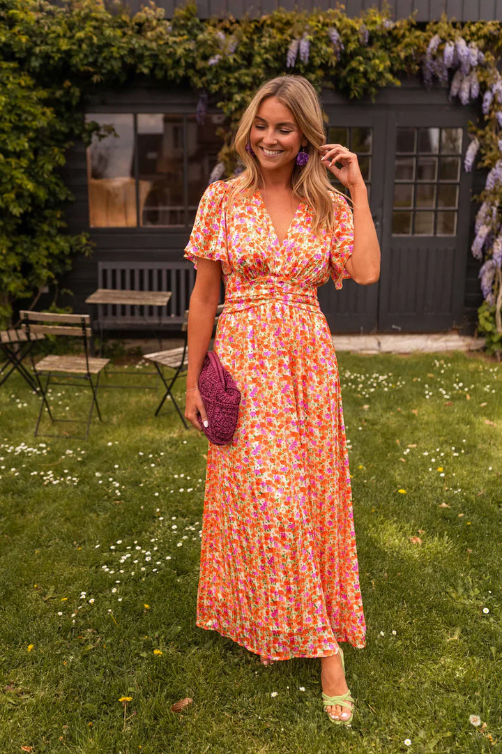 Isla | Elegant Puffed Sleeve Summer Maxi Dress