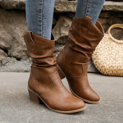 Madison | Women's Mid Calf Western Cowboy Boots