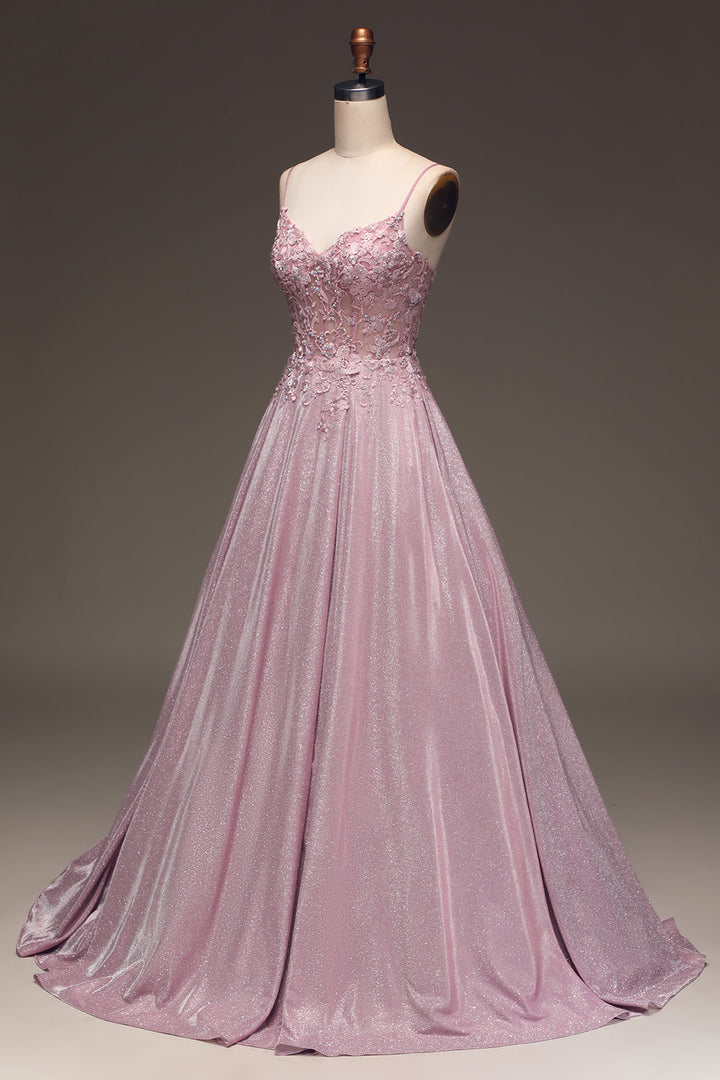 Lily | Women's Elegant Maxi Wedding Guest Dress with Spaghetti Straps