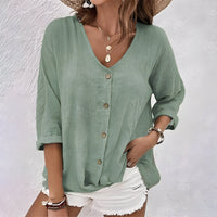 Marcia | Women's Relaxed Button-Up Casual Blouse