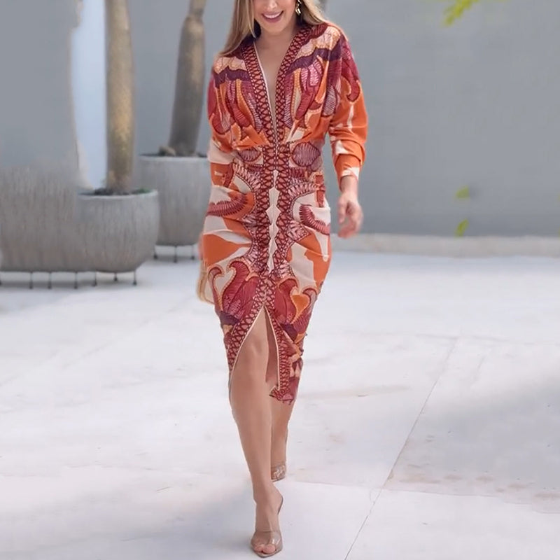 BLYSSE™ TIMELESS V-NECK DRESS