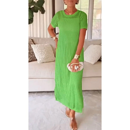 Bethany | Women's Elegant Maxi Dress with Short Sleeves