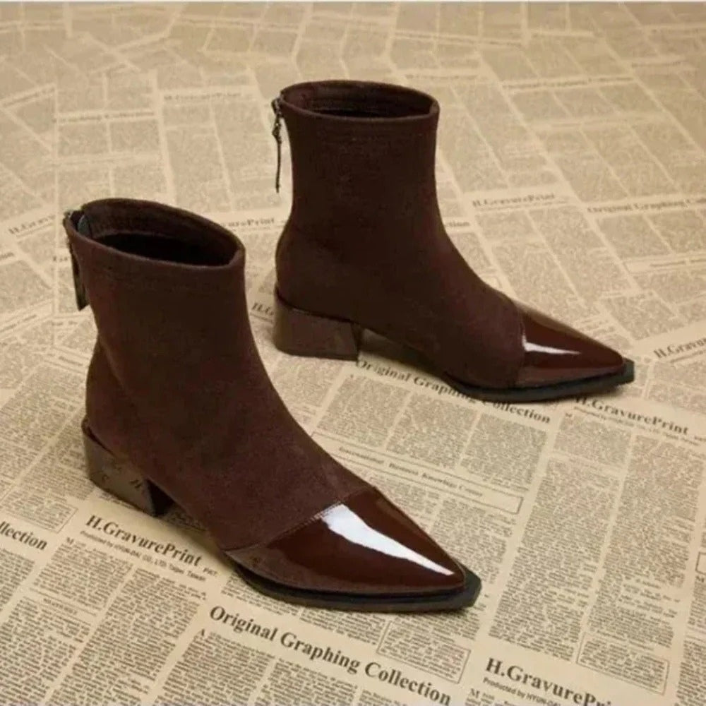 Eva | Women's Elegant Block Heel Ankle Boots