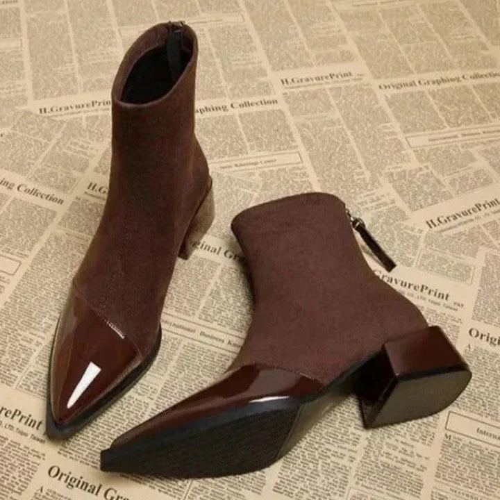 Eva | Women's Elegant Block Heel Ankle Boots