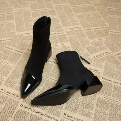 Eva | Women's Elegant Block Heel Ankle Boots