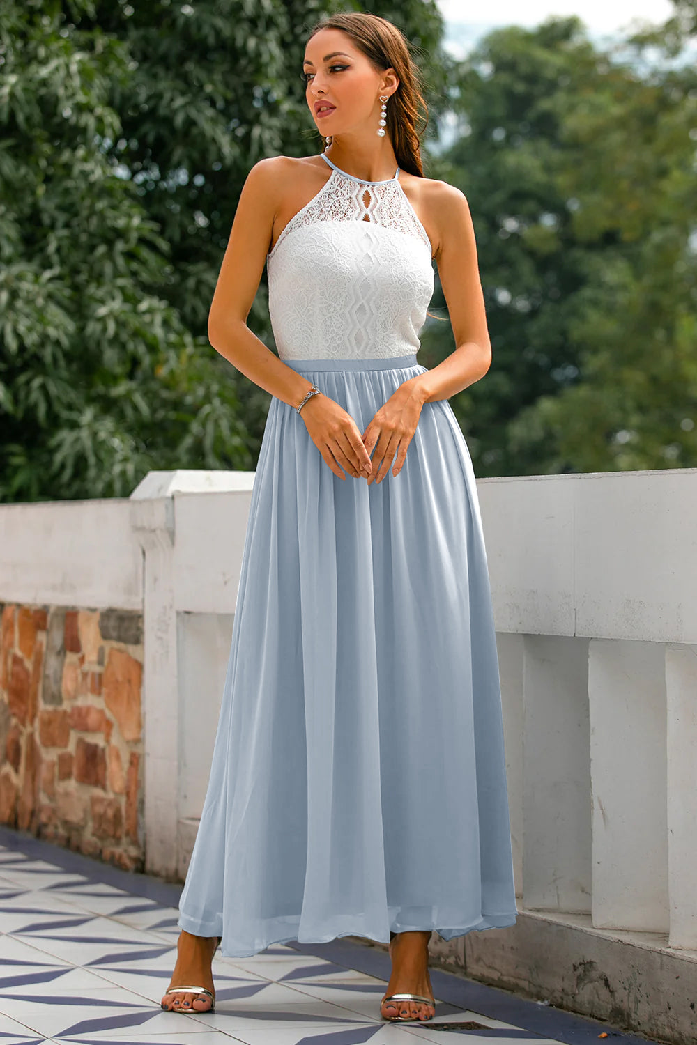 Miriam | Women's Elegant Halter Neck Wedding Guest Dress