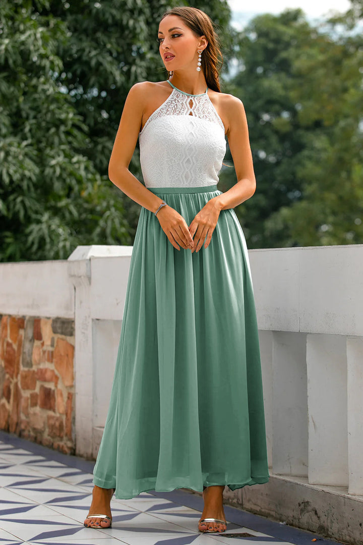 Miriam | Women's Elegant Halter Neck Wedding Guest Dress