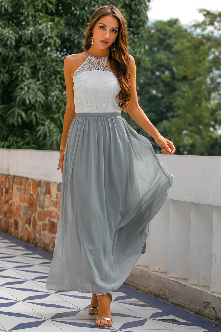 Miriam | Women's Elegant Halter Neck Wedding Guest Dress