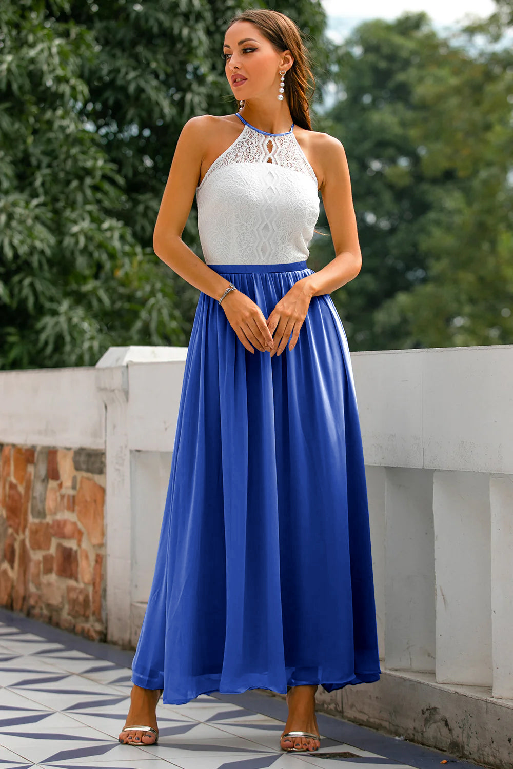 Miriam | Women's Elegant Halter Neck Wedding Guest Dress