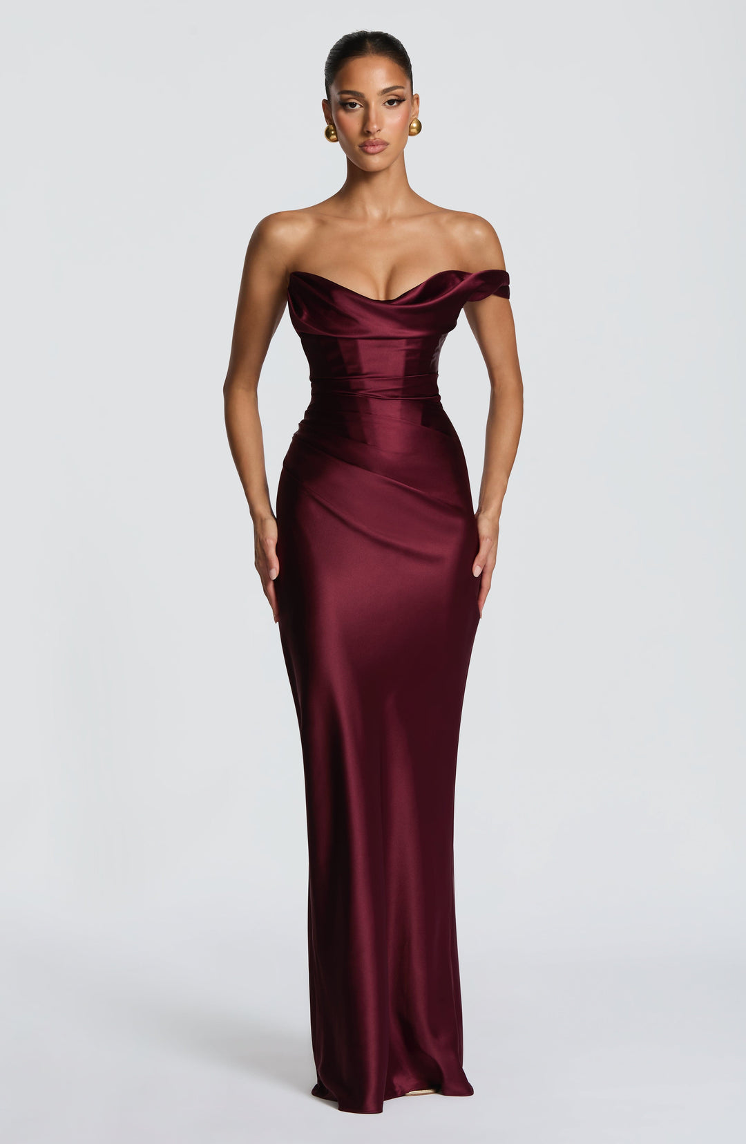 Piper | Women's One Shoulder Satin Evening Dress
