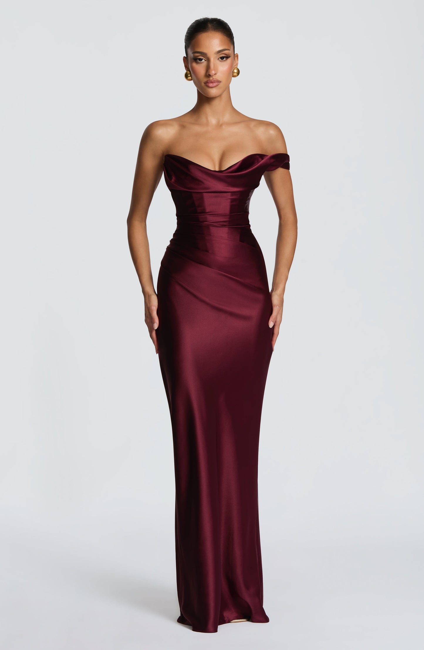 Piper | Women's One Shoulder Satin Evening Dress