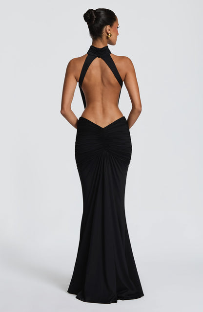 Leah | Women's Summer Halterneck Maxi Dress