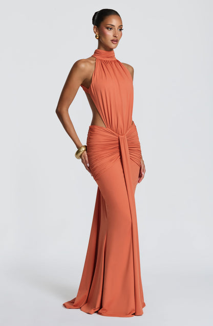 Leah | Women's Summer Halterneck Maxi Dress
