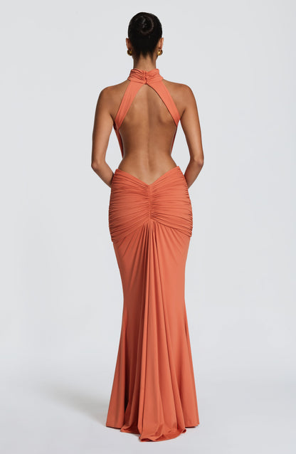 Leah | Women's Summer Halterneck Maxi Dress