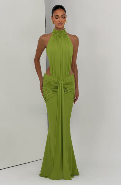 Leah | Women's Summer Halterneck Maxi Dress