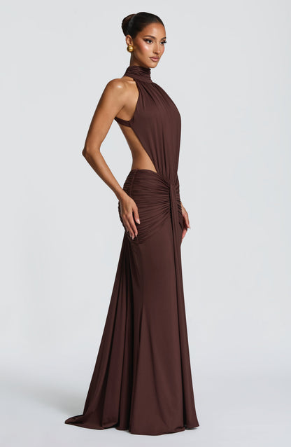 Leah | Women's Summer Halterneck Maxi Dress