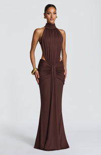 Leah | Women's Summer Halterneck Maxi Dress