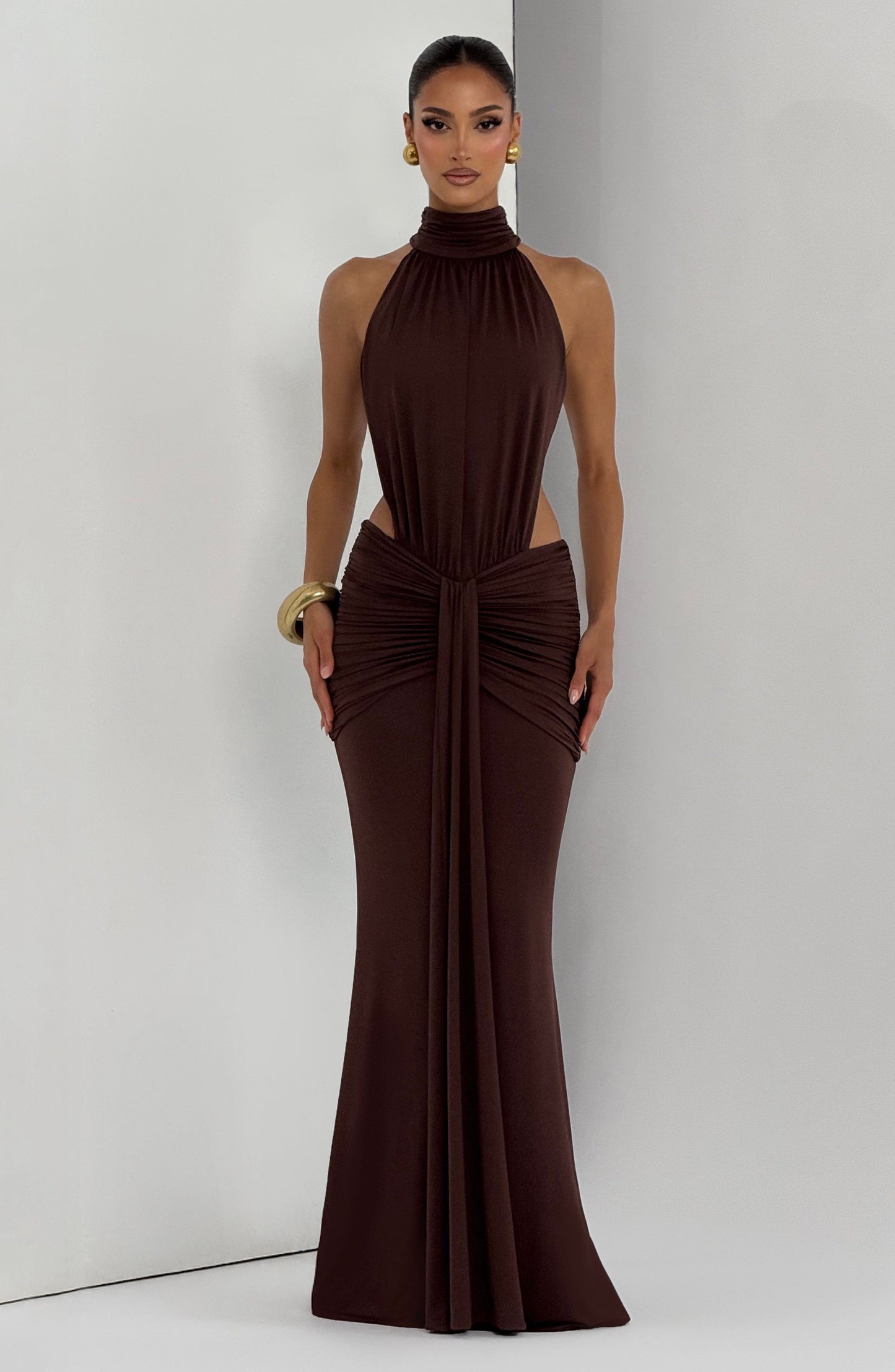 Leah | Women's Summer Halterneck Maxi Dress