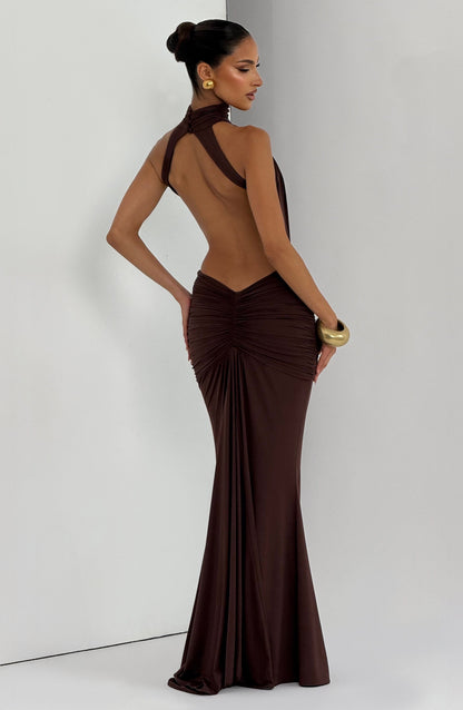 Leah | Women's Summer Halterneck Maxi Dress