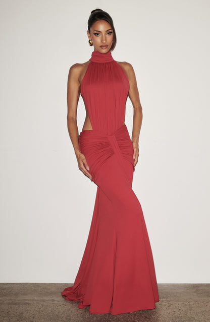 Leah | Women's Summer Halterneck Maxi Dress