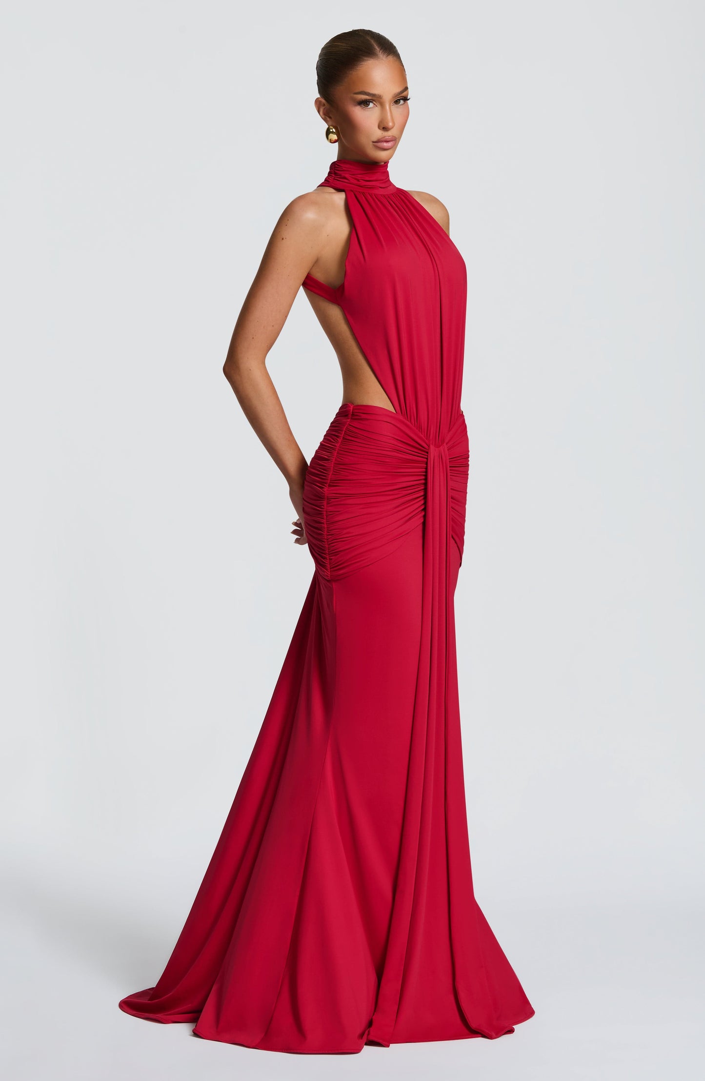 Leah | Women's Summer Halterneck Maxi Dress