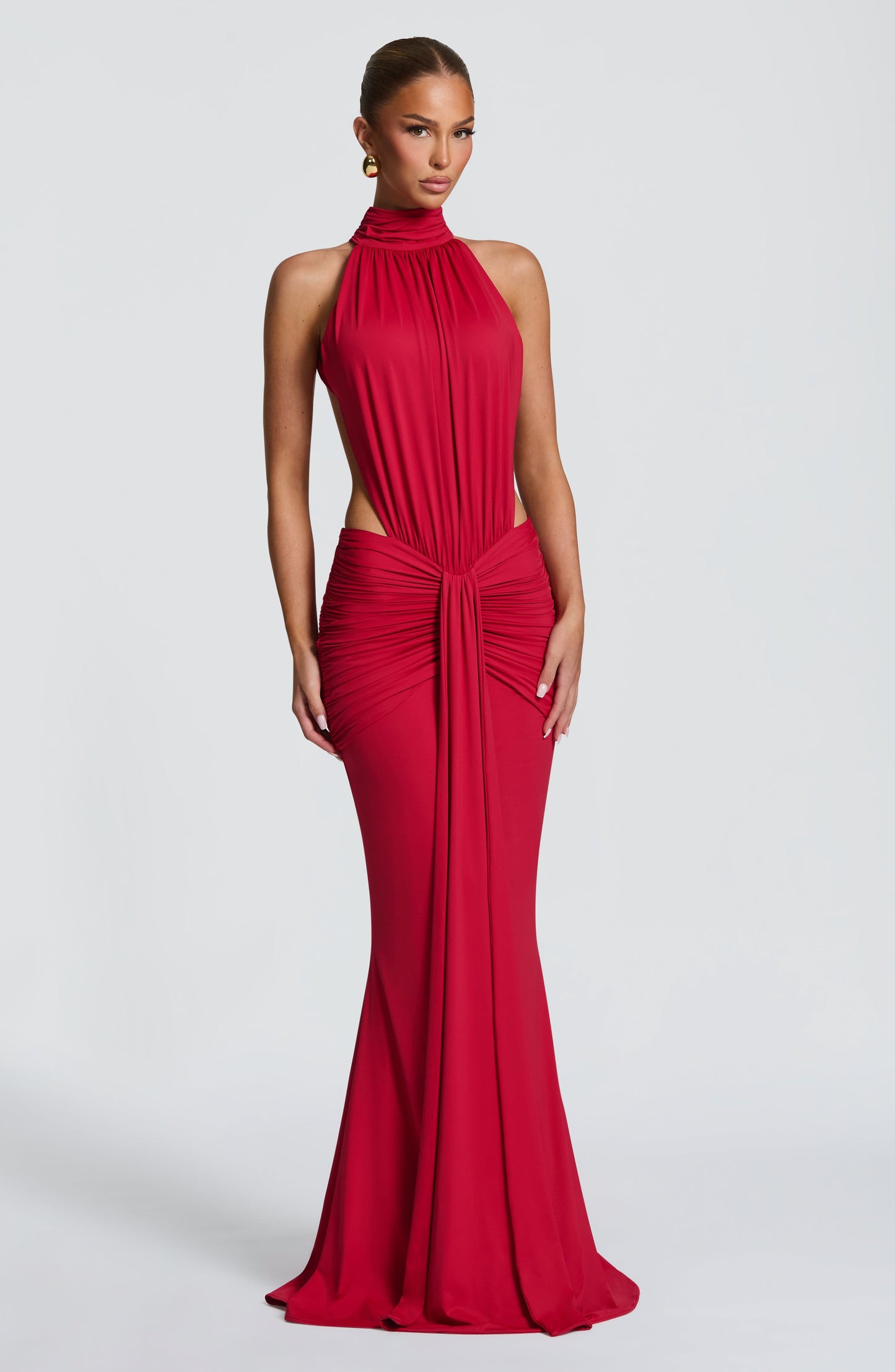 Leah | Women's Summer Halterneck Maxi Dress