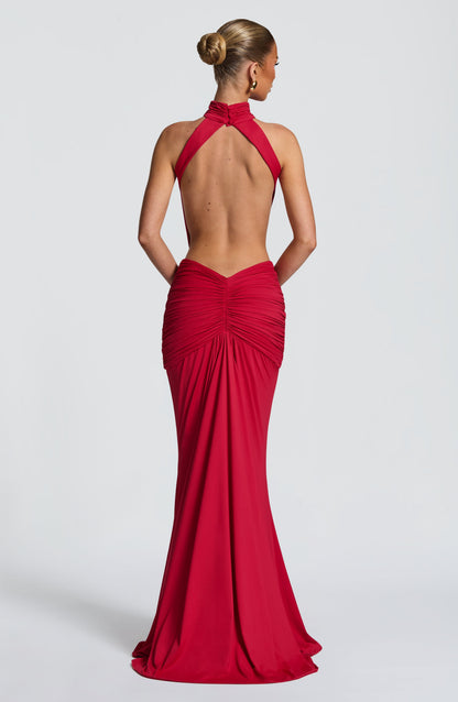 Leah | Women's Summer Halterneck Maxi Dress