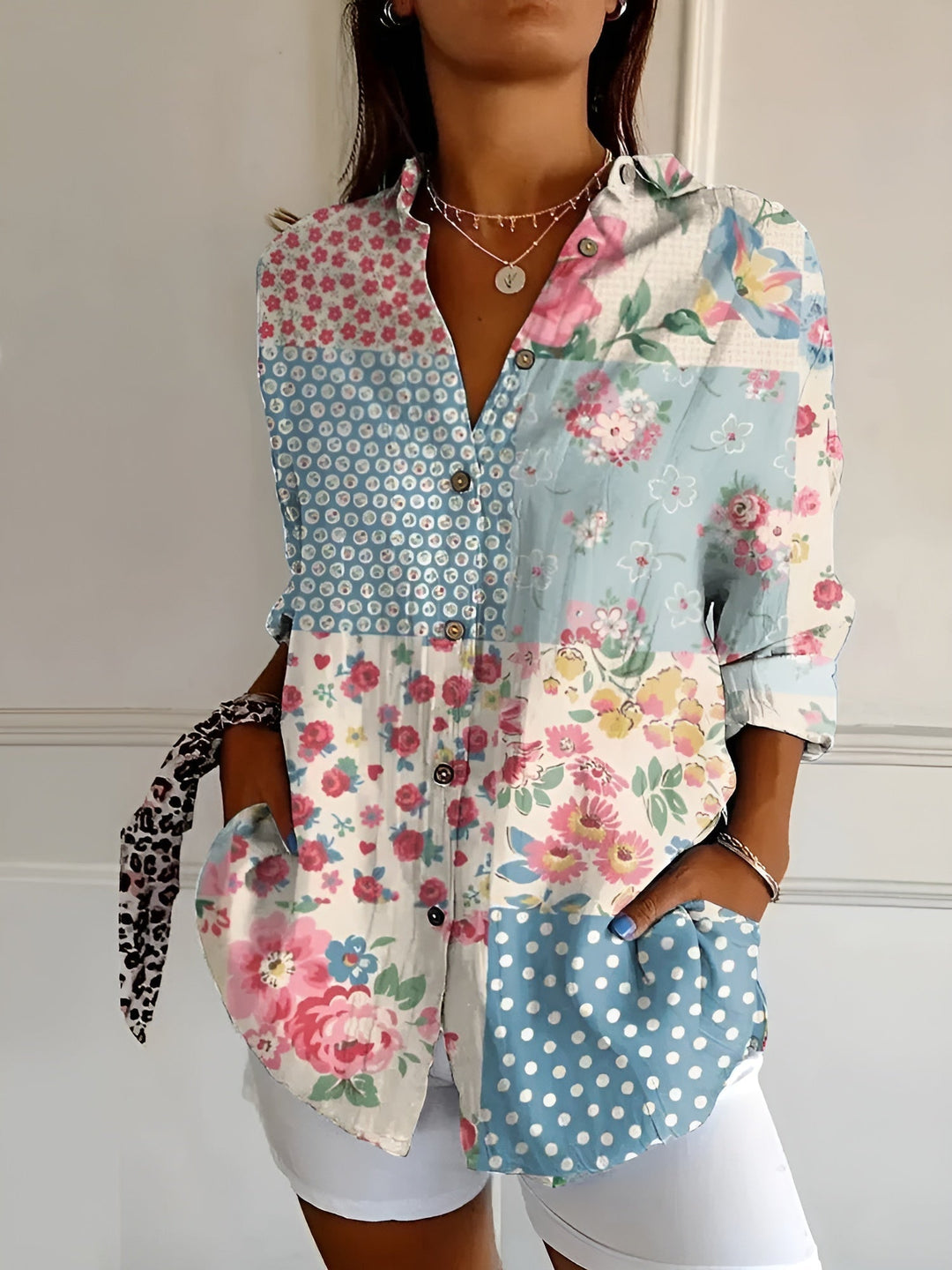 MAIA | LIGHT FLORAL SUMMER BLOUSE