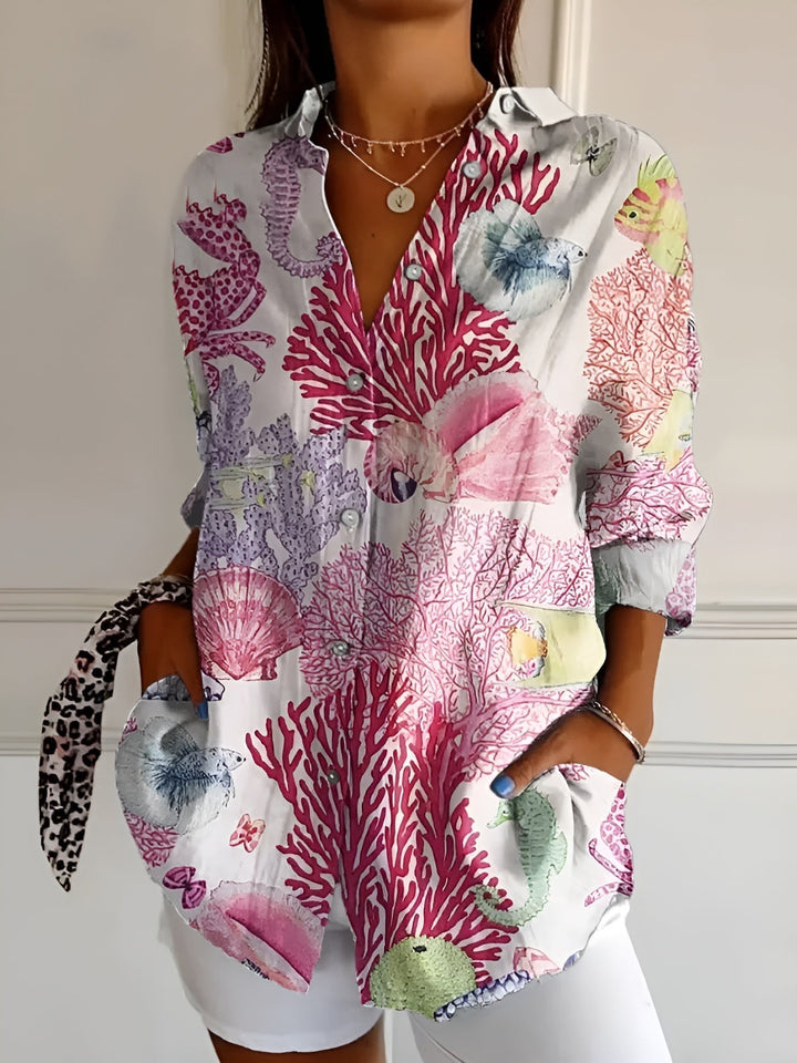 MAIA | LIGHT FLORAL SUMMER BLOUSE