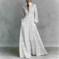 Thea | Women's Longsleeve Printed Maxi Dress